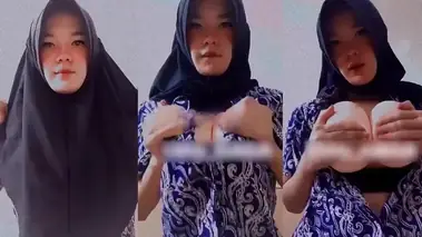 Nabilah Hijab Toge Remas Toket Sendiri, Bokep Indo Viral